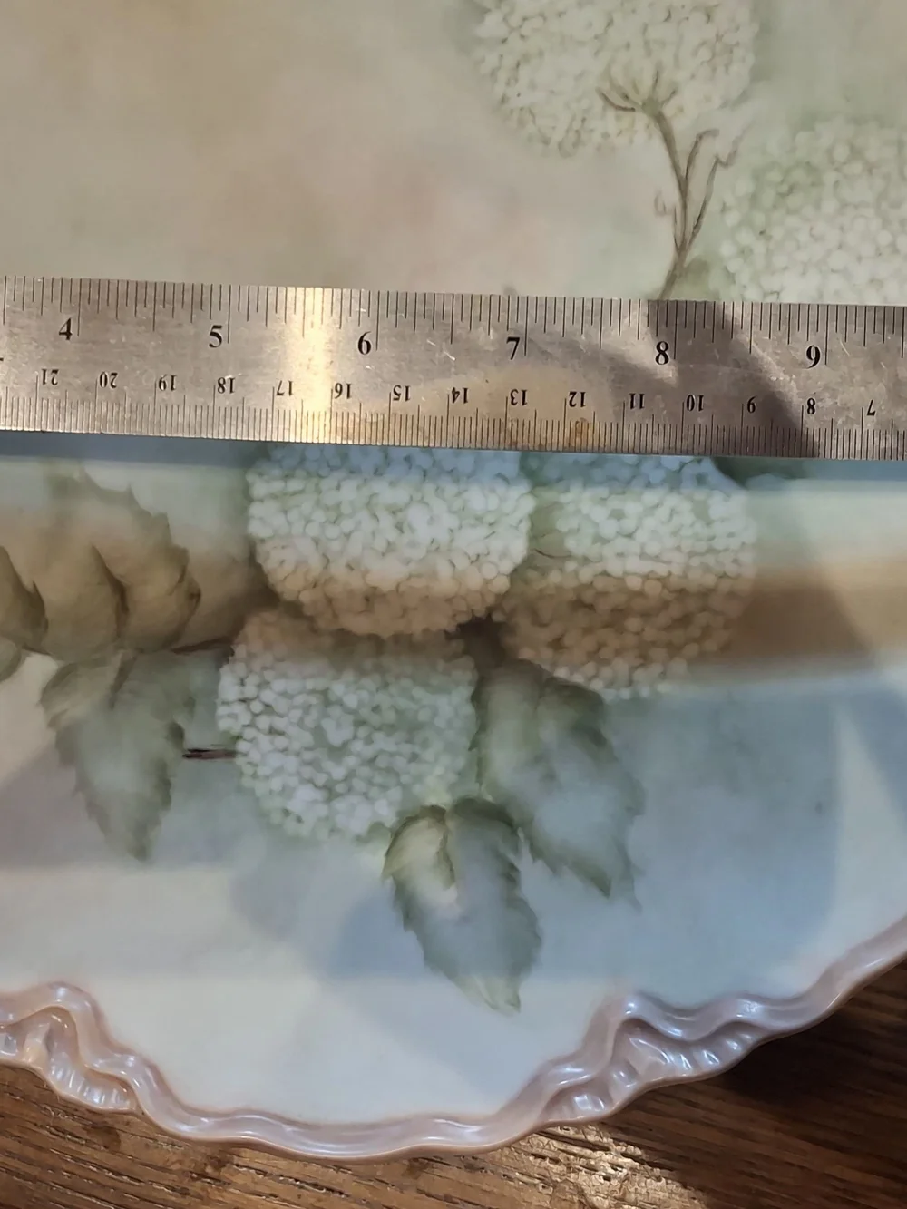 Hand-Painted Hutschenreuther Floral Porcelain Serving Plate